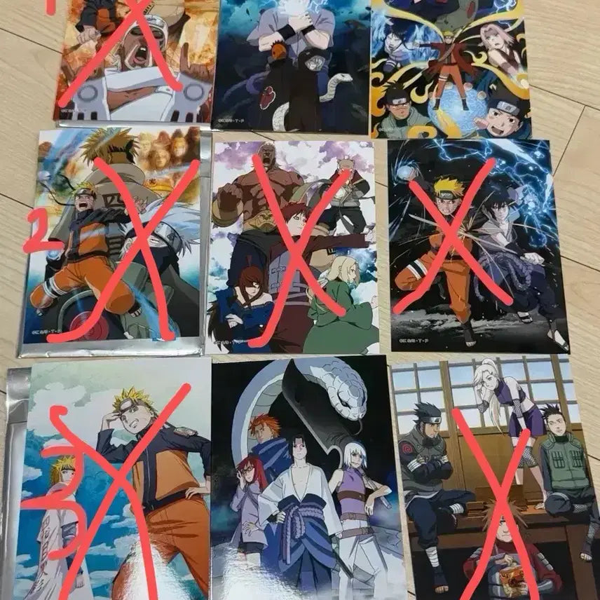 [BUNJANG] Naruto Mini Bromide Poster Set / 나루토 미니브로마이드 포스터
