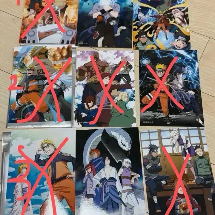 [BUNJANG] Naruto Mini Bromide Poster Set / 나루토 미니브로마이드 포스터