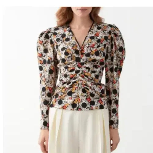 [BUNJANG] And Other Stories Puff Sleeve Silk Blouse EUR 32 / 앤아더스토리즈 퍼프슬리브 실크 블라우스 eur 32사이즈