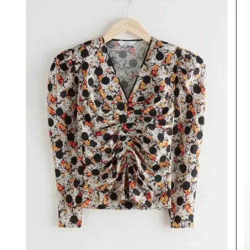 [BUNJANG] And Other Stories Puff Sleeve Silk Blouse EUR 32 / 앤아더스토리즈 퍼프슬리브 실크 블라우스 eur 32사이즈