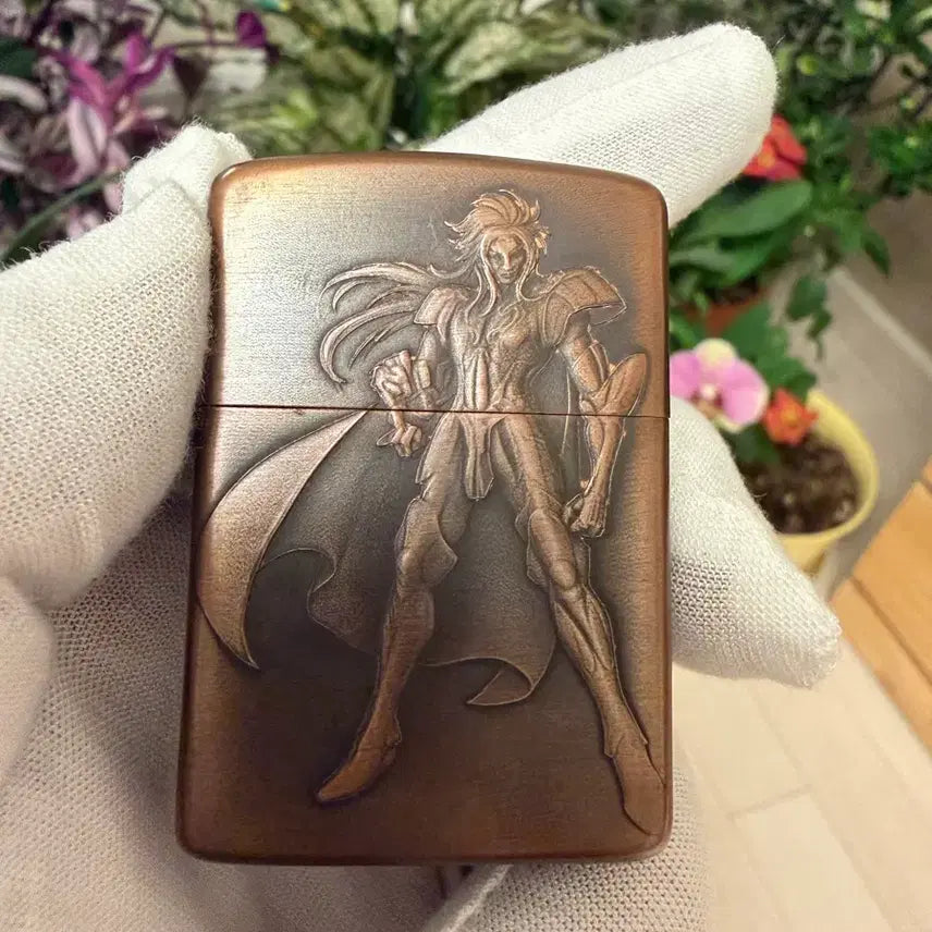 [BUNJANG] Zippo-Style Oil Lighter with Case, Flint, and Wick / 오일라이터