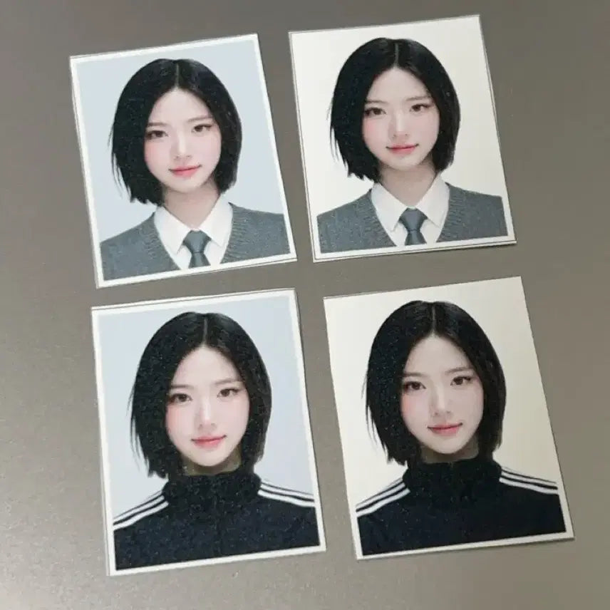 [BUNJANG] Hats-to-Hate HATOOHA Jiwoo Ian Stella Proof Photo Bundle Set / 증사 4컷 일괄)하츠투하츠 하투하 지우 이안 스텔라 증명사진 비공굿 포카