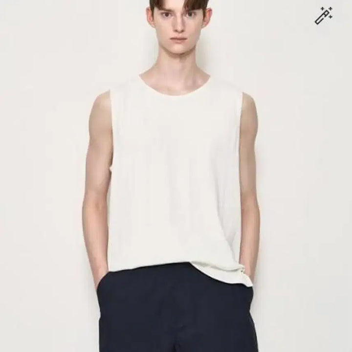 [BUNJANG] Time Homme Ribbed Sleeveless Top / 타임옴므 리브드 슬리브리스 탑 나시 티셔츠