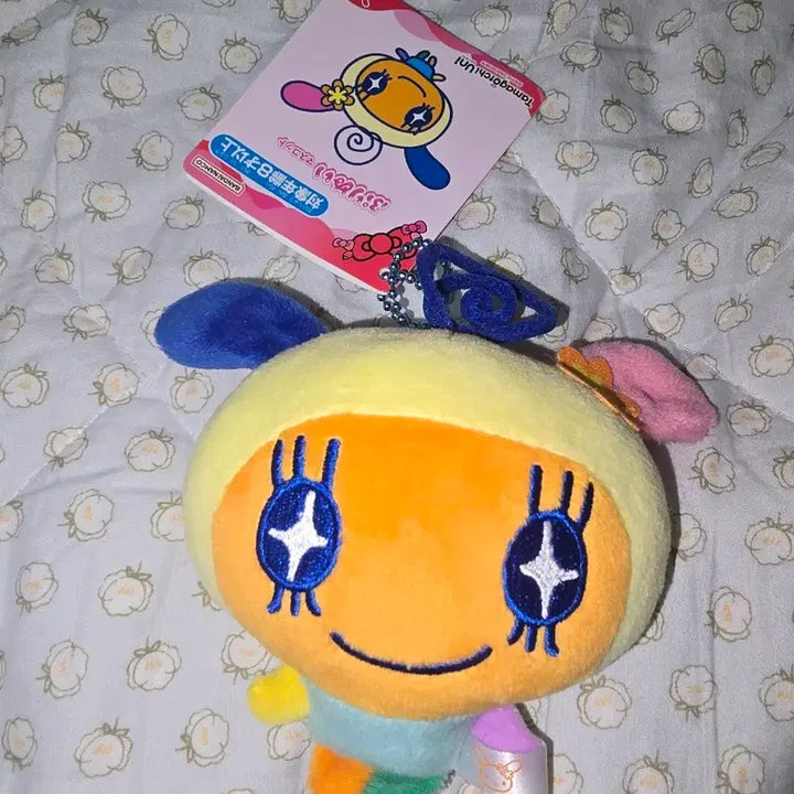 [BUNJANG] Sanrio Tamagotchi Collaboration Usahana Memetchi Mascot Keychain Plush / 산리오 다마고치 콜라보 우사하나 메메치 마스코트 키링 인형