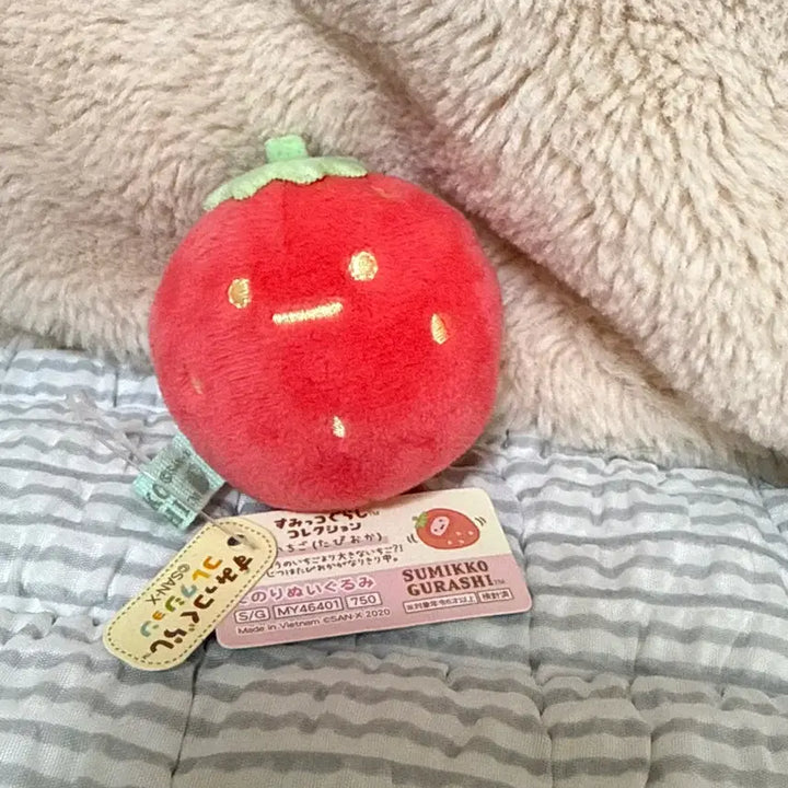 [BUNJANG] San-X Sumikko Gurashi Strawberry Tapioca Tenori Doll / 스밋코구라시 딸기 타피오카