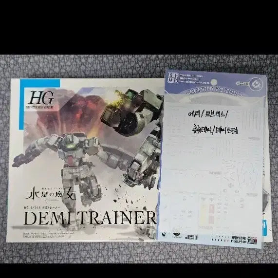 [BUNJANG] HG Demi Trainer Gundam (with EVO Decals) / 건담 hg 데미 트레이너 evo데칼 포함