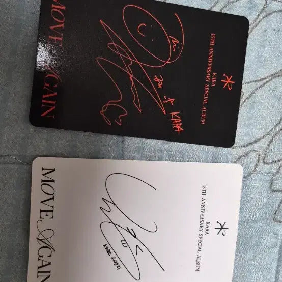 [BUNJANG] KARA Move Again Album - Photocard &amp; 4-Cut Photo Exchange / 카라 move again 앨범 구성품 교환합니당