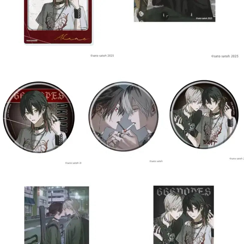 [BUNJANG] 666Dopes Canvas Mini Board, Acrylic Card, Can Badge / 사토사토 666dopes bl 만화 쿠지 캔뱃지 캔버스미니보드 아크릴카드
