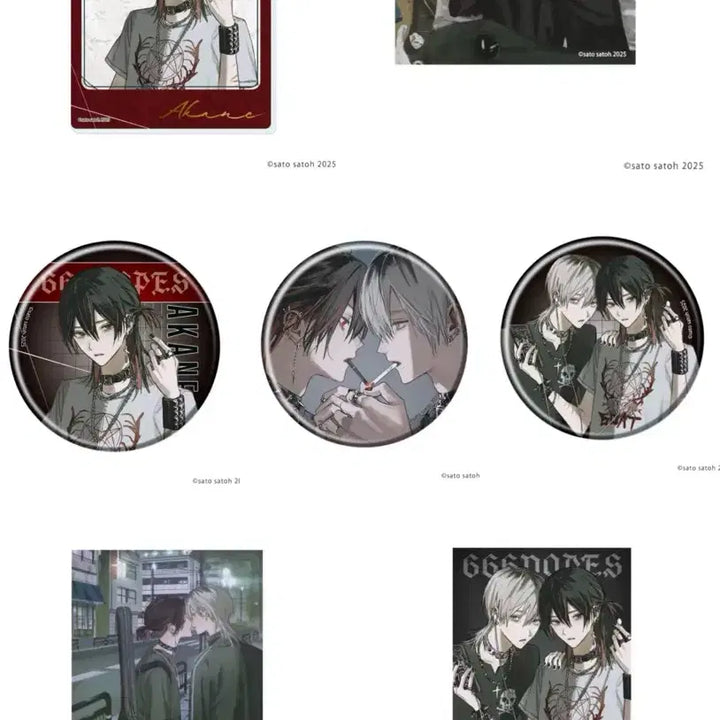 [BUNJANG] 666Dopes Canvas Mini Board, Acrylic Card, Can Badge / 사토사토 666dopes bl 만화 쿠지 캔뱃지 캔버스미니보드 아크릴카드