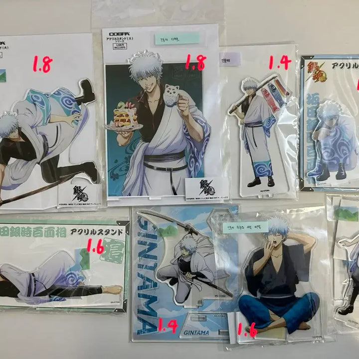 [BUNJANG] Gintama Acrylic Can Badge Coaster Set (Gintoki, Hijikata, Takasugi, Okita) / ~6/7) 은혼 아크릴 캔뱃지 코스터(긴토키 히지카타 타카스기 오키타