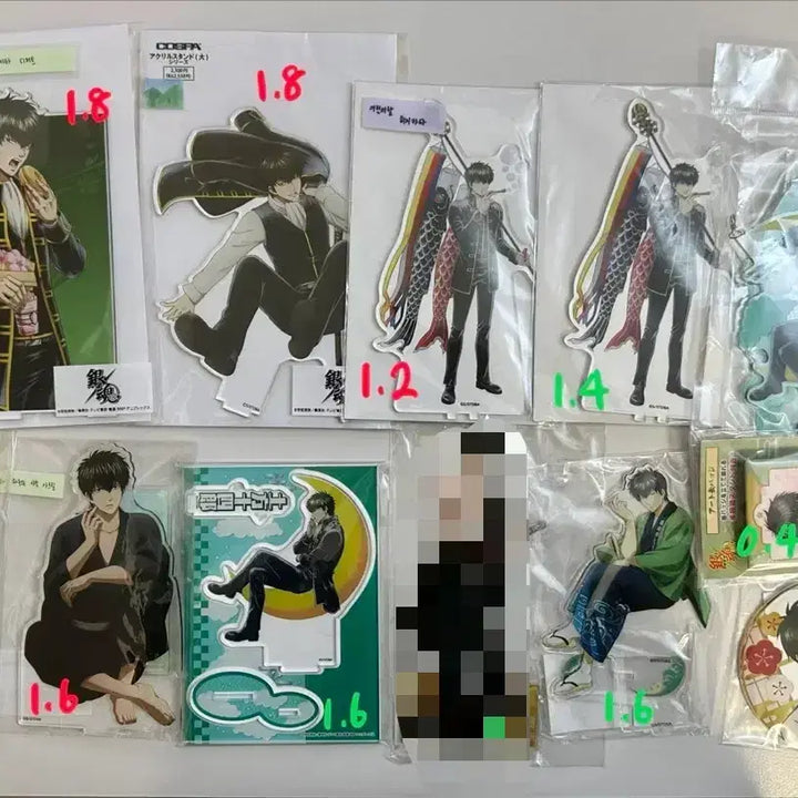 [BUNJANG] Gintama Acrylic Can Badge Coaster Set (Gintoki, Hijikata, Takasugi, Okita) / ~6/7) 은혼 아크릴 캔뱃지 코스터(긴토키 히지카타 타카스기 오키타