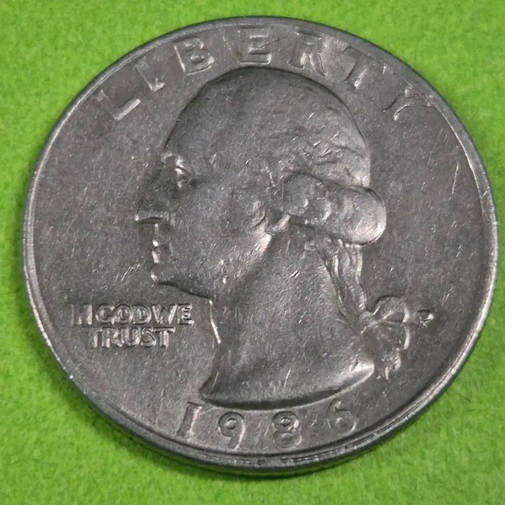 [BUNJANG] 1986 United States Quarter Dollar Coin / 1986 미국 쿼터달러  동전 M3138
