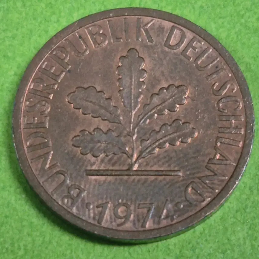 [BUNJANG] 1974 German 1 Pfennig Coin / 1974 독일 1 페니히 동전 M3140