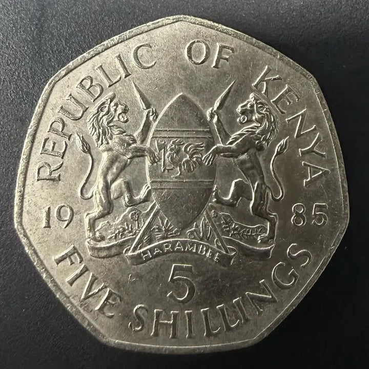 [BUNJANG] 1985 Kenya 5 Shillings Coin / 1985년 케냐 5실링 동전 w1528