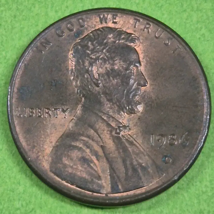 [BUNJANG] 1986 US 1 Cent Coin / 1986 미국 1센트 동전 M3142