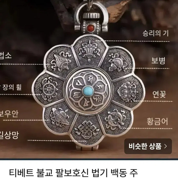 [BUNJANG] Tibetan Buddhist Vajra &amp; Figurine Pendant Set / 예약 품목 5세트