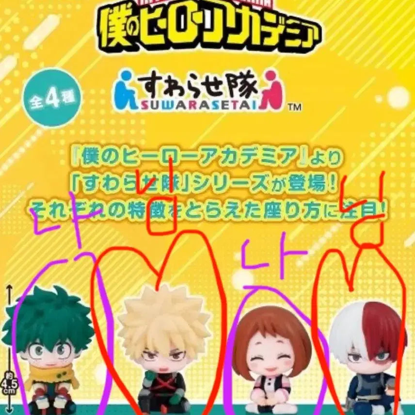 [BUNJANG] My Hero Academia Suwarasetai Figure Set / 히로아카 스와라세타이 피규어 교환 &amp; 정가 판매