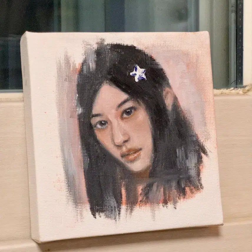[BUNJANG] ILLIT Minju Oil Painting / 아일릿 민주 유화 그림