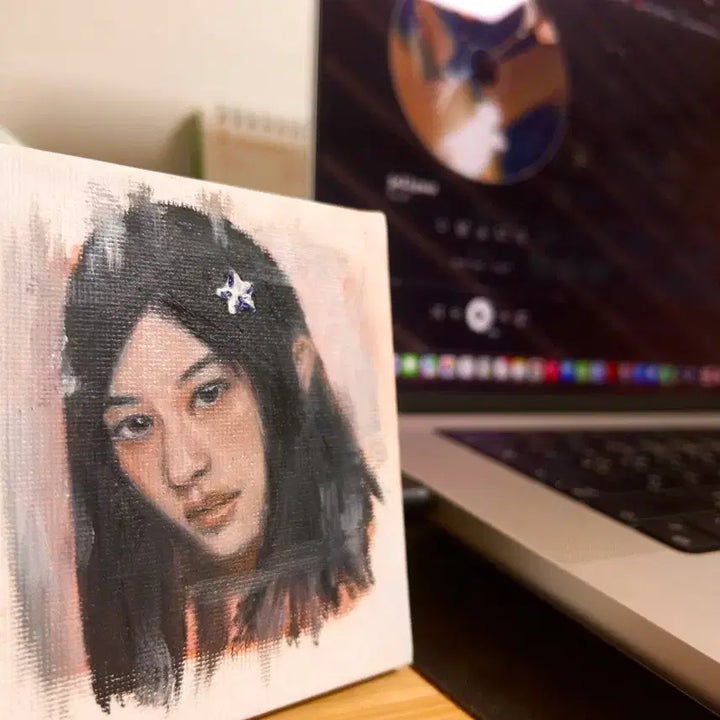 [BUNJANG] ILLIT Minju Oil Painting / 아일릿 민주 유화 그림