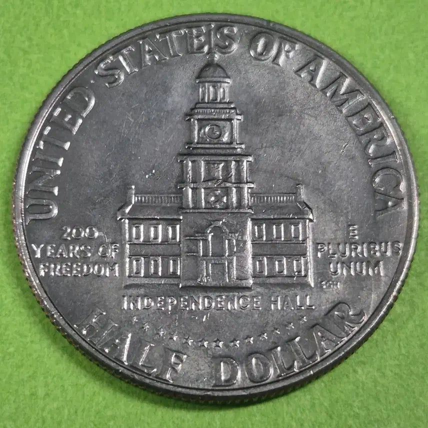 [BUNJANG] United States 200th Anniversary Eisenhower Presidential Silver Half Dollar Coin / 미국 독립 200주년 아이젠 하워 하프달러 동전 M3149