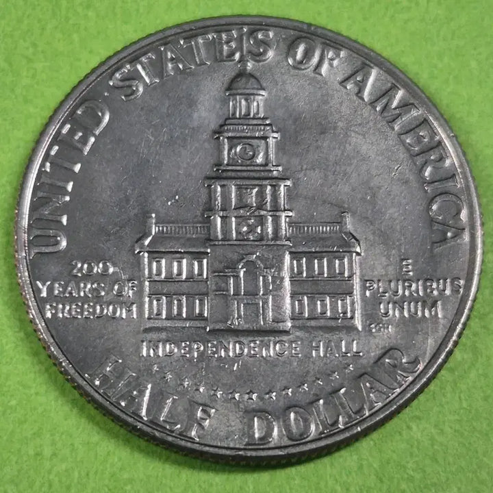 [BUNJANG] United States 200th Anniversary Eisenhower Presidential Silver Half Dollar Coin / 미국 독립 200주년 아이젠 하워 하프달러 동전 M3149