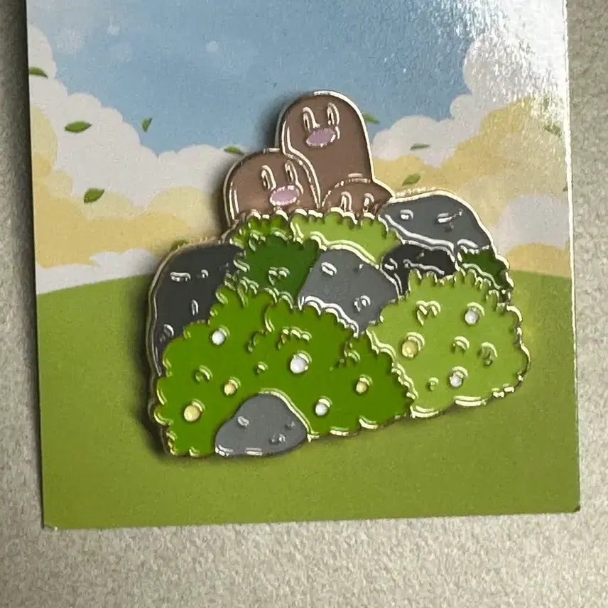[BUNJANG] Isak Toast x Pokémon Drowzee Metal Badge Set / 이삭토스트 포켓몬메탈뱃지 닥트리오
