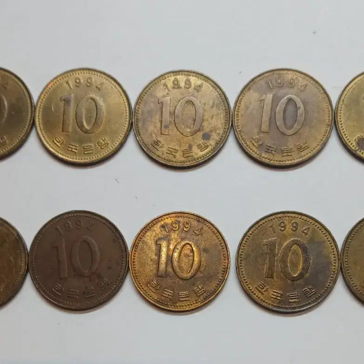 [BUNJANG] 1994 10 Won Coin Set (10 pcs) / 1994년 10원 동전 10개 세트