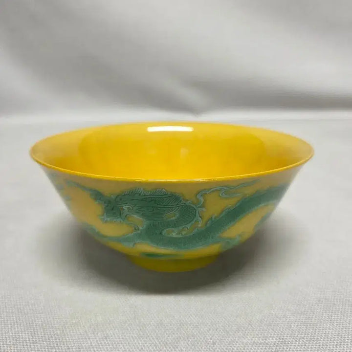 [BUNJANG] Chinese Yellow Glaze Porcelain Bowl / 중국도자기 황지 완