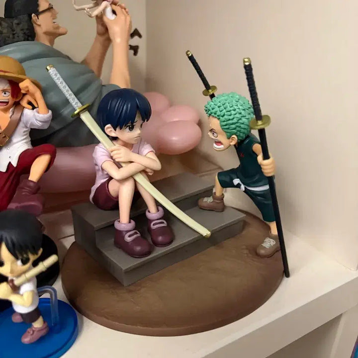 [BUNJANG] One Piece Zoro &amp; Kuina Figure Set / 쿠이나 조로 피규어+조로 피규어,쿠이나 피규어