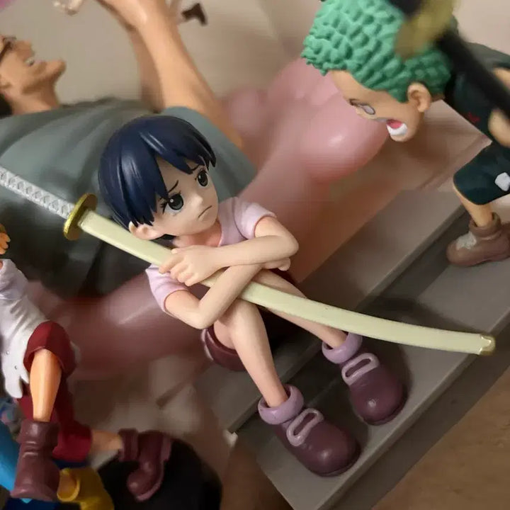 [BUNJANG] One Piece Zoro &amp; Kuina Figure Set / 쿠이나 조로 피규어+조로 피규어,쿠이나 피규어