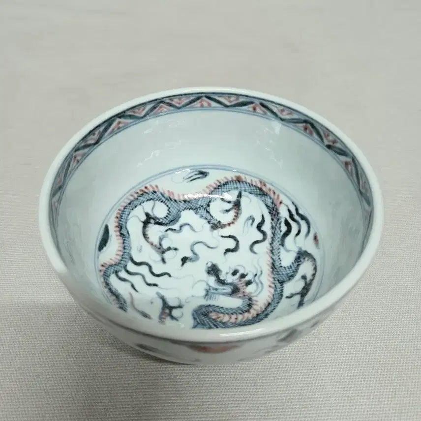 [BUNJANG] Blue and White Porcelain Lotus Bowl / 중국도자기 청화유리홍완