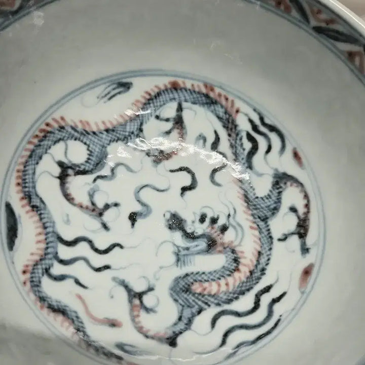 [BUNJANG] Blue and White Porcelain Lotus Bowl / 중국도자기 청화유리홍완