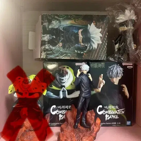 [BUNJANG] Jujutsu Kaisen Combination Battle Satoru Gojo &amp; Jogo &amp; Mini Satoru Gojo Figure Set / 주술회전 피규어 콤비네이션 배틀 고죠 사토루 &amp; 죠고&amp;미니고죠