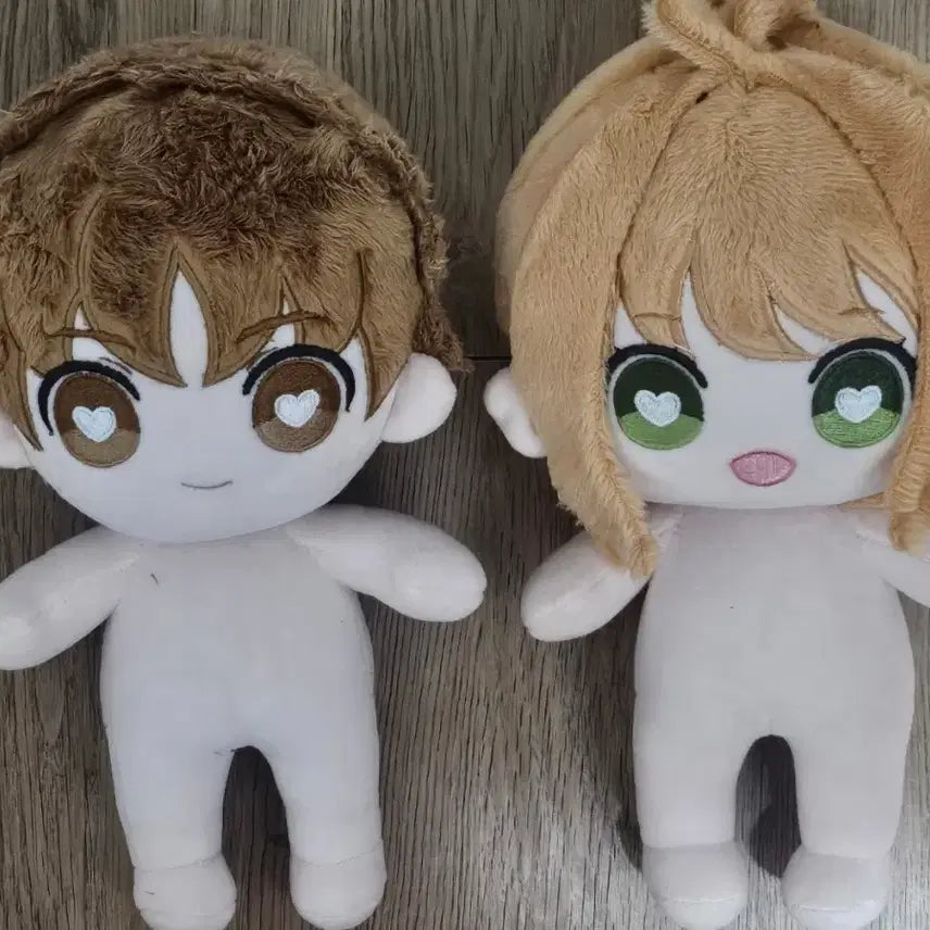 [BUNJANG] Cardcaptor Sakura Syaoran &amp; Sakura 20cm Plush Doll / 카드캡터체리 카드캡터사쿠라 체리소랑 사쿠라샤오랑 20cm 누이 인형