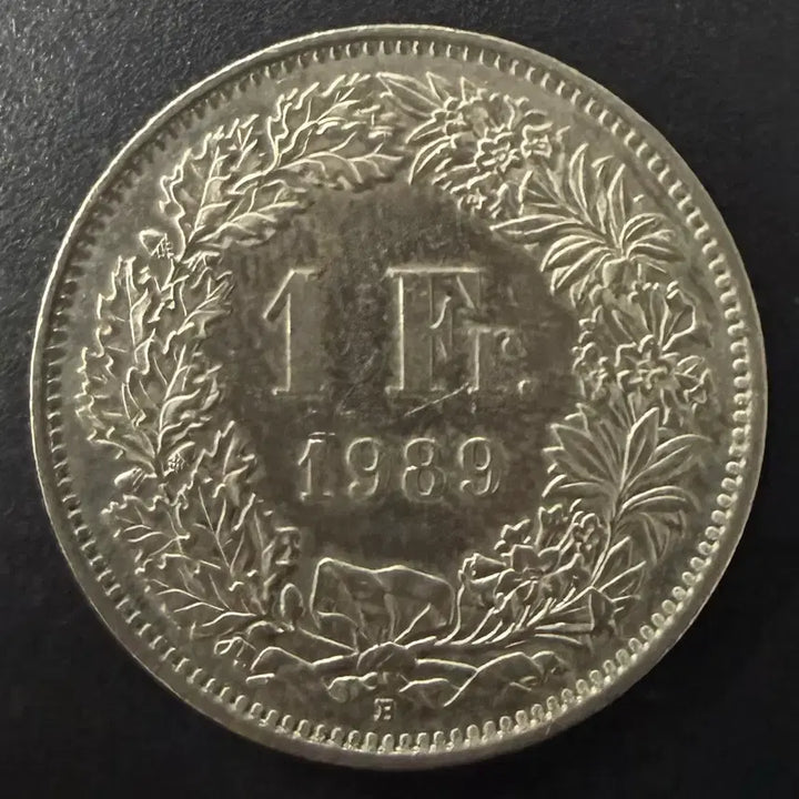 [BUNJANG] 1989 Swiss 1 Franc Coin / 1989년 스위스 1프랑 동전 w1546