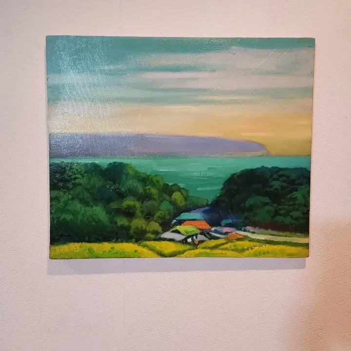 [BUNJANG] Yang Janghyun "Seascape" Oil on Canvas Painting (2017) / 양장현 작가의 서정적인 풍경화 <바다가 보이는 풍경> (2017