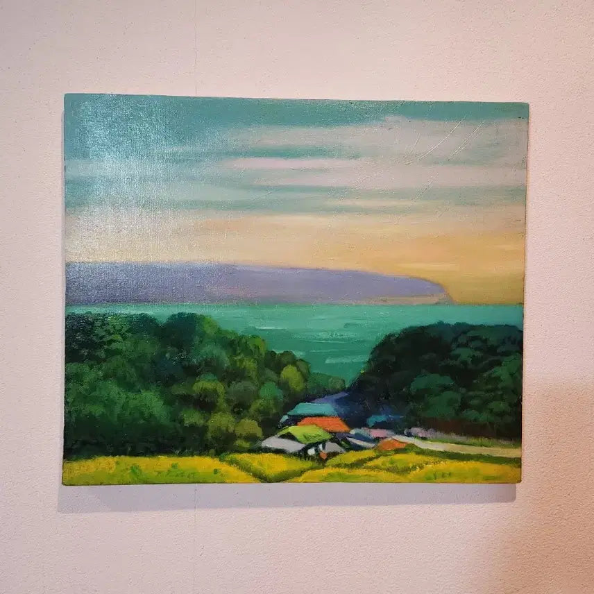 [BUNJANG] Yang Janghyun "Seascape" Oil on Canvas Painting (2017) / 양장현 작가의 서정적인 풍경화 <바다가 보이는 풍경> (2017