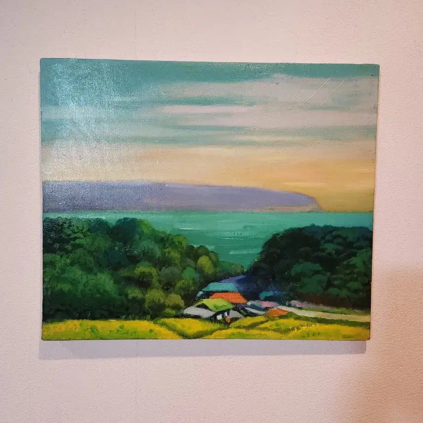 [BUNJANG] Yang Janghyun "Seascape" Oil on Canvas Painting (2017) / 양장현 작가의 서정적인 풍경화 <바다가 보이는 풍경> (2017