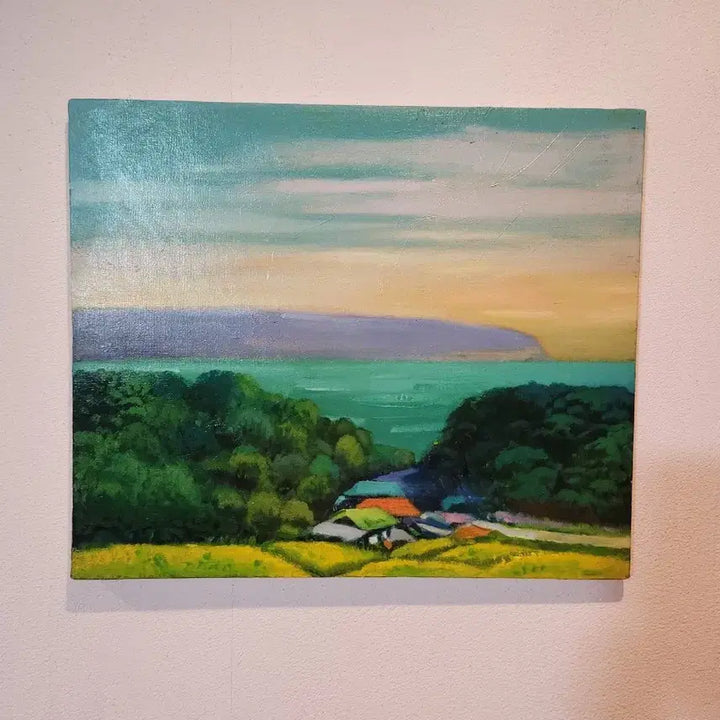 [BUNJANG] Yang Janghyun "Seascape" Oil on Canvas Painting (2017) / 양장현 작가의 서정적인 풍경화 <바다가 보이는 풍경> (2017