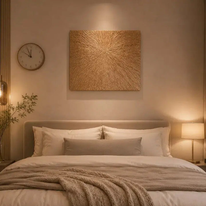 [BUNJANG] Handmade Gold Texture Artwork / 수작업 골드 텍스처 아트월