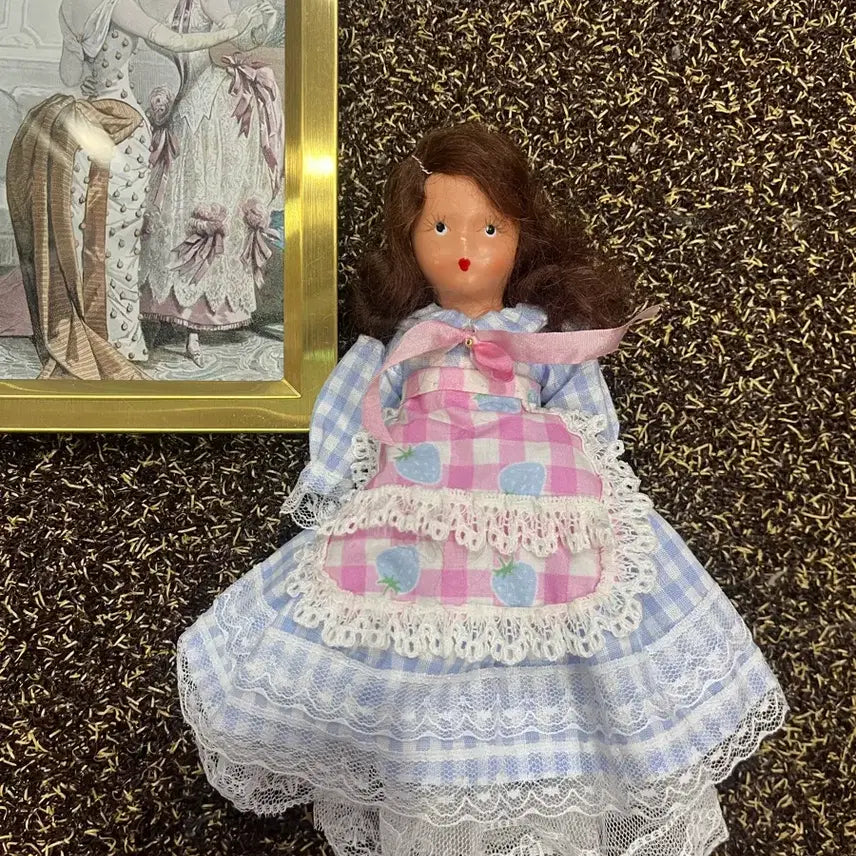 [BUNJANG] Antique Nancy Bisque Doll with Handmade Original Outfit / 앤틱 ㅡ낸시 비스크 인형
