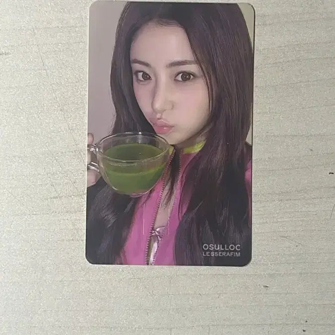 [BUNJANG] LE SSERAFIM Pure Bloom X OSULLOC Heo Yun Jin Photocard Sticker / 최저가) 르세라핌 퓨어플로우 붐팔라 오설록 허윤진 카드스티커 포카 양도