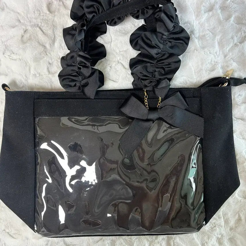 [BUNJANG] Jacamart Hand Frill Ita Bag Black / 자카마트 핸드프릴 이타백 블랙 a3 a4
