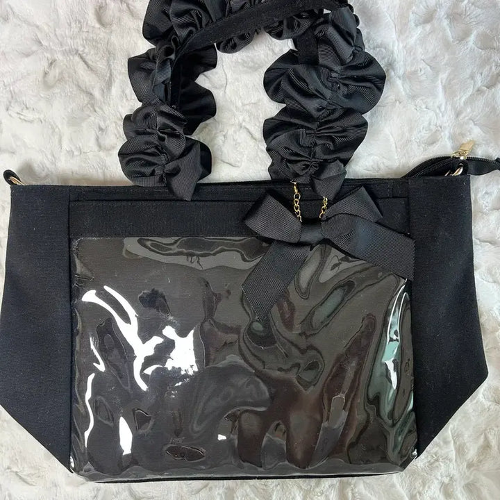 [BUNJANG] Jacamart Hand Frill Ita Bag Black / 자카마트 핸드프릴 이타백 블랙 a3 a4