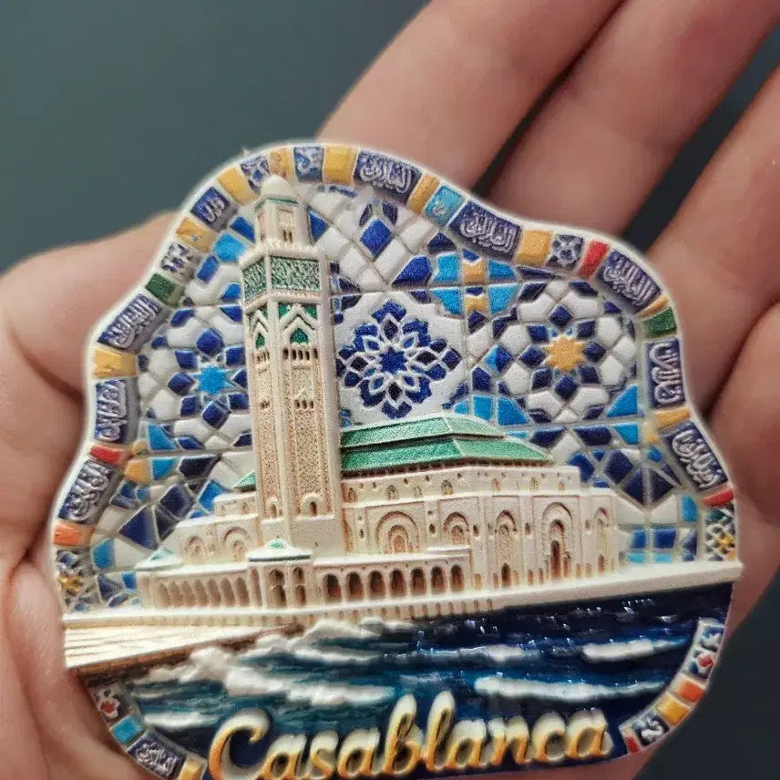 [BUNJANG] Casablanca Mosque Souvenir Refrigerator Magnet / 카사블랑카 모스크 자석 기념품 냉장고마그넷 냉장고자석