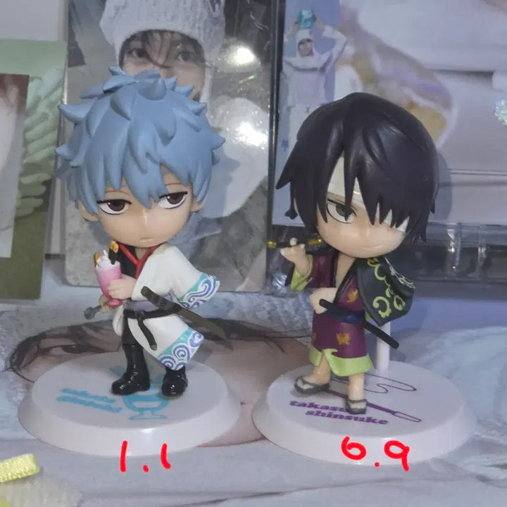 [BUNJANG] Gintama Chibi큥 Figures Sakata Gintoki Takasugi Shinsuke / 은혼 치비큥 피규어 타카스기신스케 진선조 양이조 가챠