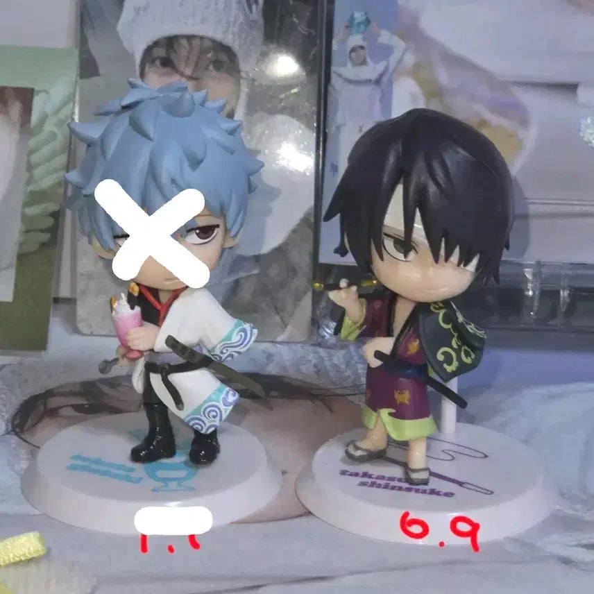 [BUNJANG] Gintama Chibi큥 Figures Sakata Gintoki Takasugi Shinsuke / 은혼 치비큥 피규어 타카스기신스케 진선조 양이조 가챠