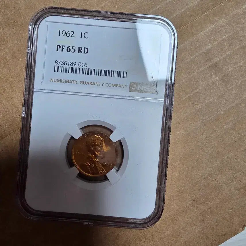 [BUNJANG] 1962 Lincoln Cent Coin PF 65 RD / 링컨1962년
