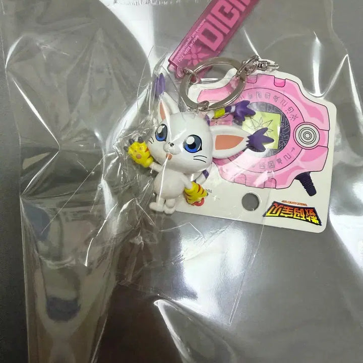 [BUNJANG] Digimon Adventure Tailmon Gatomon Figure Keychain Holder / (미개봉,현물)디지몬 어드벤처 테일몬 가트몬 피규어 키링 키홀더 나리