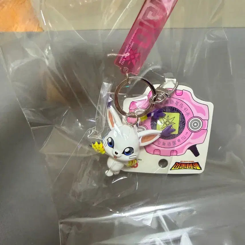 [BUNJANG] Digimon Adventure Tailmon Gatomon Figure Keychain Holder / (미개봉,현물)디지몬 어드벤처 테일몬 가트몬 피규어 키링 키홀더 나리